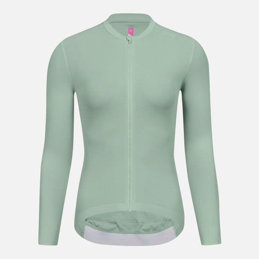 Women's Cycling LS Jersey Minima Lime Cream