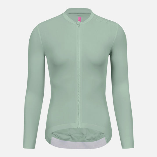 Women's Cycling LS Jersey Minima Lime Cream