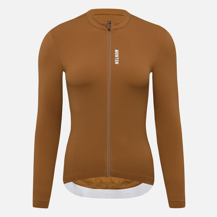 Women's LS Cycling Jersey Reki Otter Brown