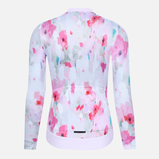 Womens Cycling LS Jersey Gaudy Red