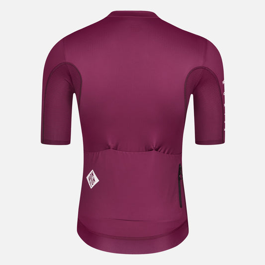 Cycling Jersey Mens PRO Obake Burgundy