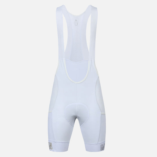 white cycling bib shorts